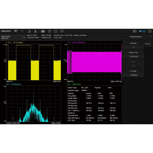SIGLENT SSA5000-BT Bluetooth Signal Measurement Software
