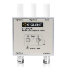 SIGLENT STC6P2W Adattatore da Banana a Triassiale a 2 Fili (con Guard)