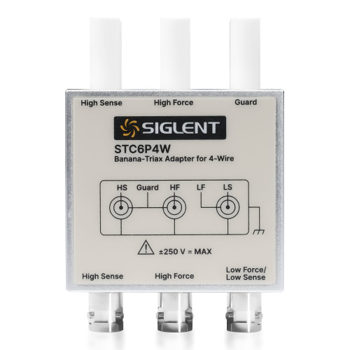 SIGLENT STC6P4W Banana to Triaxial 4-Wire Adapter (with Guard) SIGLENT STC6P4W Banana to Triaxial 4-Wire Adapter (with Guard)