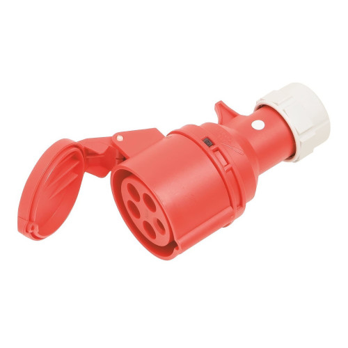 TekBox TBCON-CEE-F-32 CEE / IEC60309, 3L+N+PE, 32A, Female Cable Connector TekBox TBCON-CEE-F-32 CEE / IEC60309, 3L+N+PE, 32A, Female Cable Connector