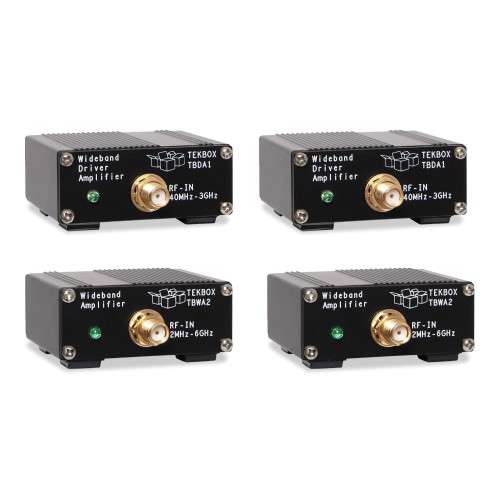 TekBox TBWADA/bundle Amplifier Set: 1x TBWA2/20dB, 1x TBWA2/40dB, 1x TBDA1/14, 1x TBDA1/28 TekBox TBWADA/bundle Amplifier Set: 1x TBWA2/20dB, 1x TBWA2/40dB, 1x TBDA1/14, 1x TBDA1/28