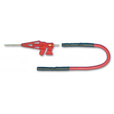 Testec 21080 Clip Micro IC, rosso, connessione a punta