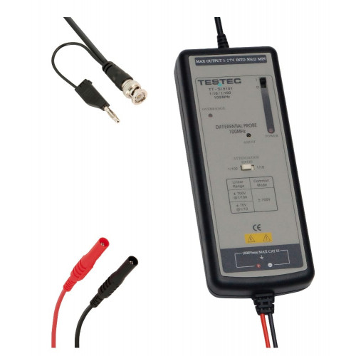 Testec TT-SI 9101 Sonda differenziale attiva 100MHz ±700V x100 ±2% Testec TT-SI 9101 Sonda differenziale attiva 100MHz ±700V x100 ±2%