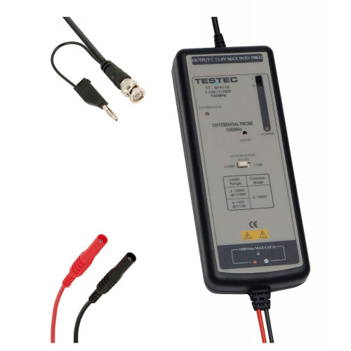 Testec TT-SI 9110 Active Differential Probe 100MHz ±1400V x1000 ±2% Testec TT-SI 9110 Active Differential Probe 100MHz ±1400V x1000 ±2%