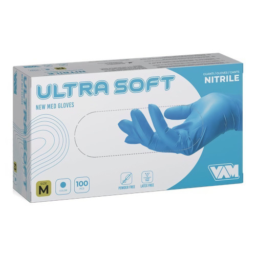 VAM NM-30NB Single-Use Nitrile Gloves. Pack 100 pz VAM NM-30NB Single-Use Nitrile Gloves. Pack 100 pz