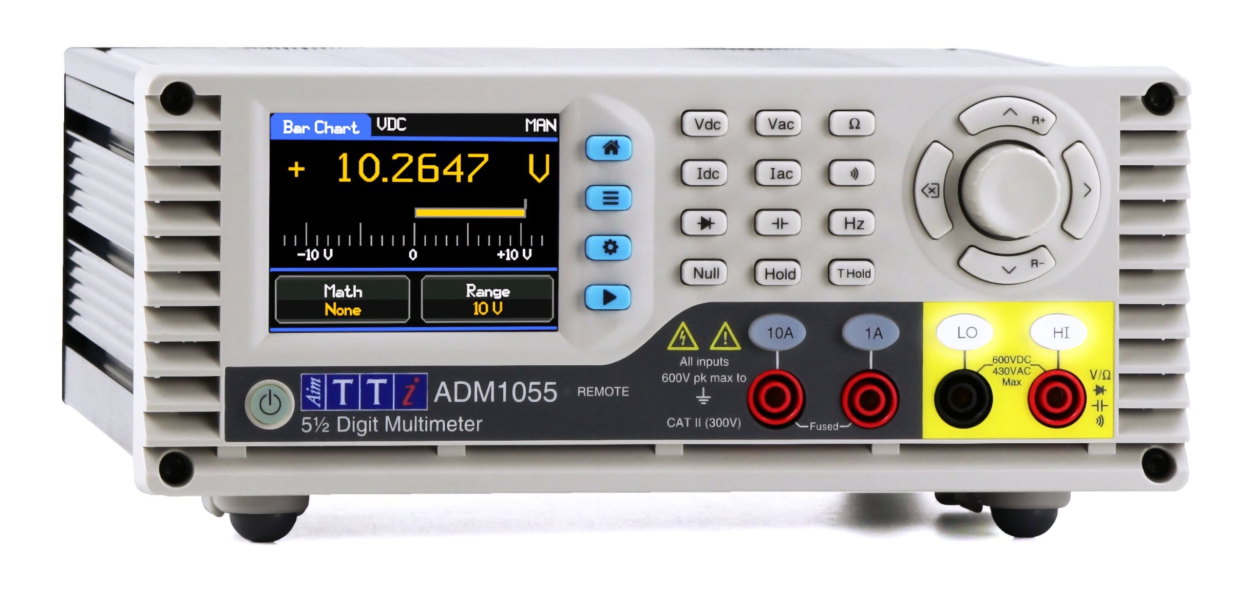 Aim-TTi ADM1055 - Grafico a barre e terminali illuminati