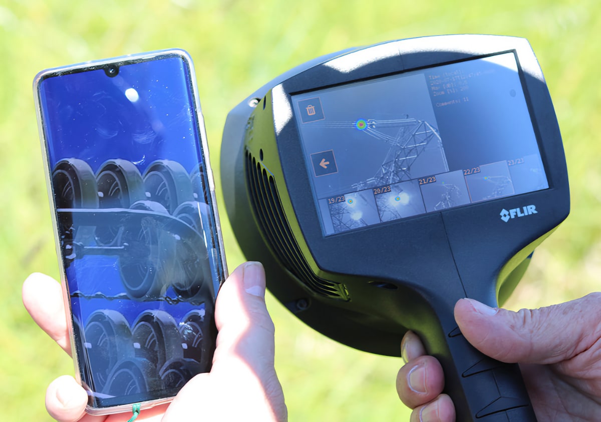 Almost invisible electrical utility issues are quickly detected with the Si124
