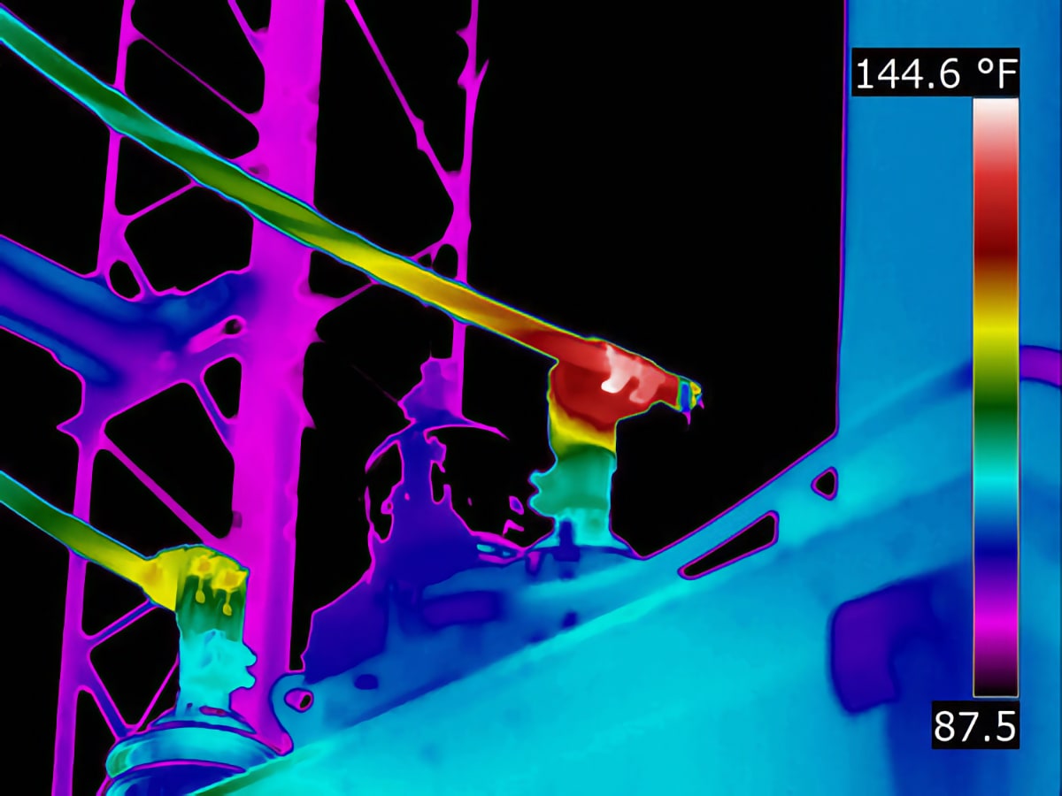 Catch overheating connections before a failure occurs