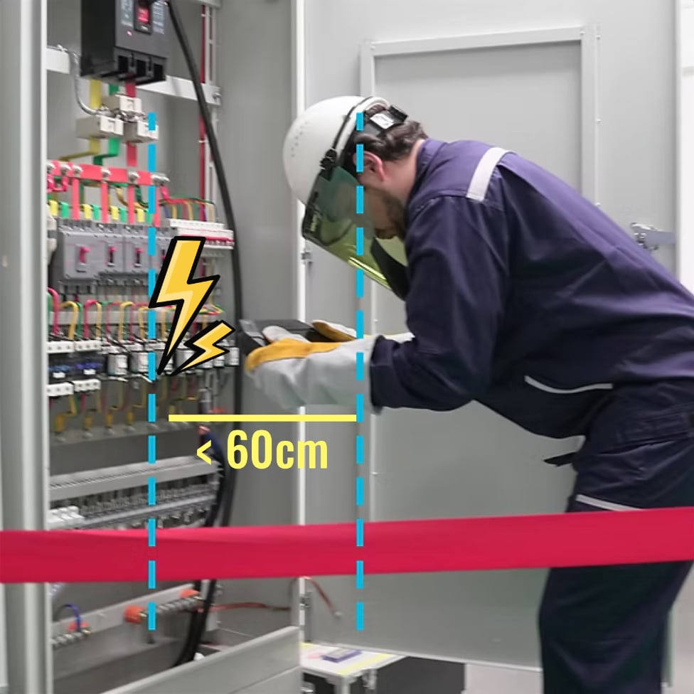 Operators often work within 60 cm