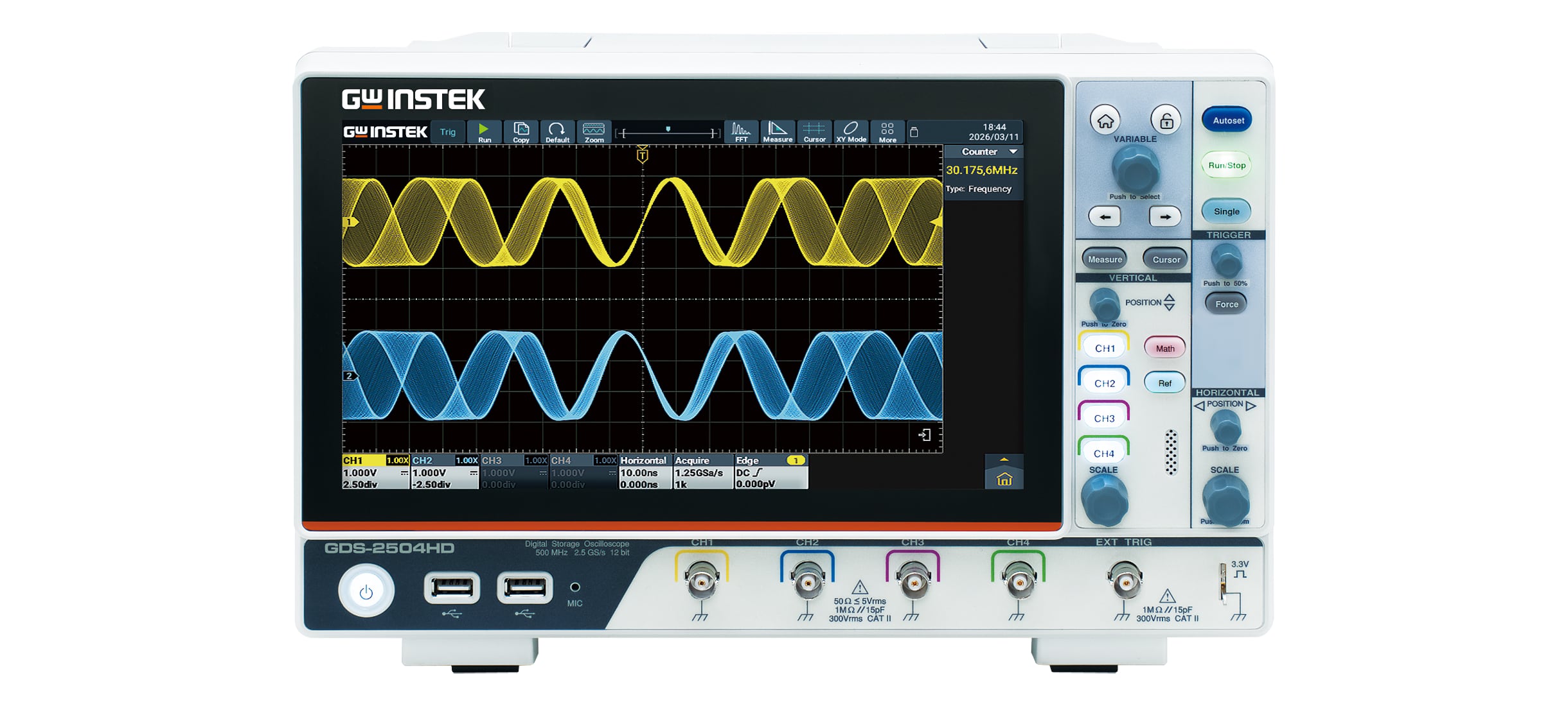 GW Instek GDS-2000HD/HG slide 1
