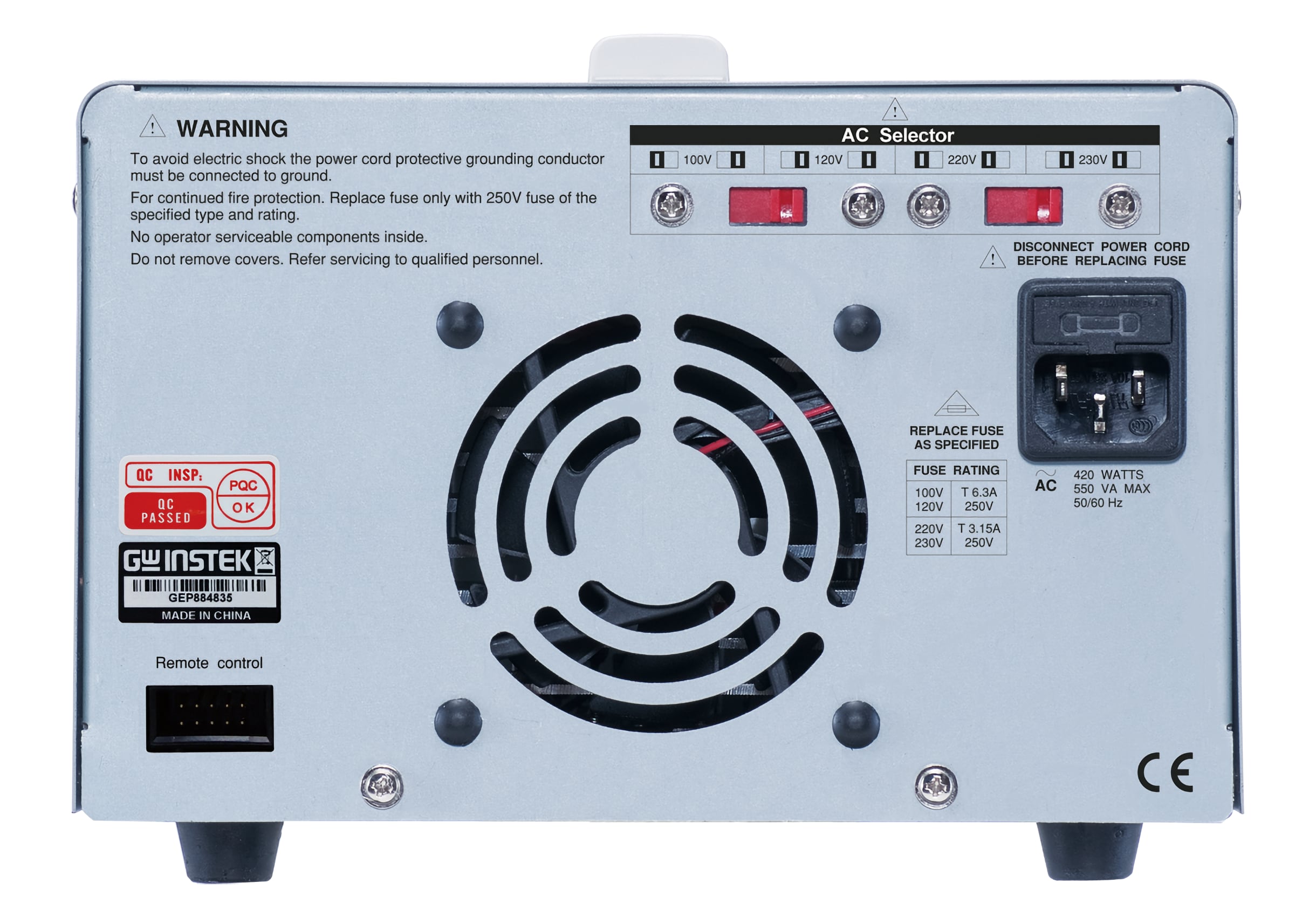 GPE-X323A terminal details