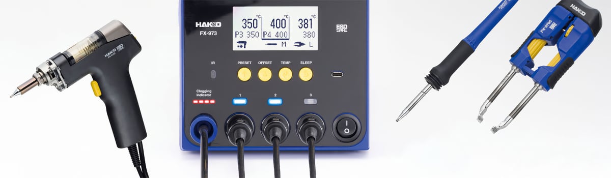Hakko FX-973 - Connectable tools and priority channel