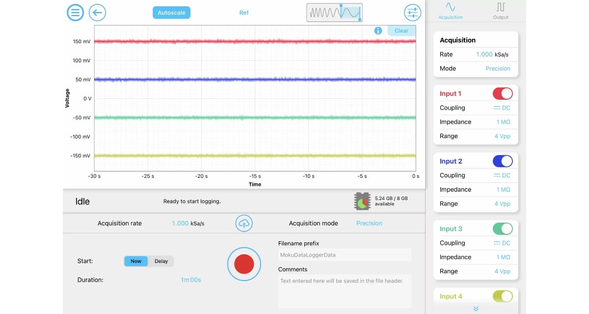 Versatile data logging with flexible export options