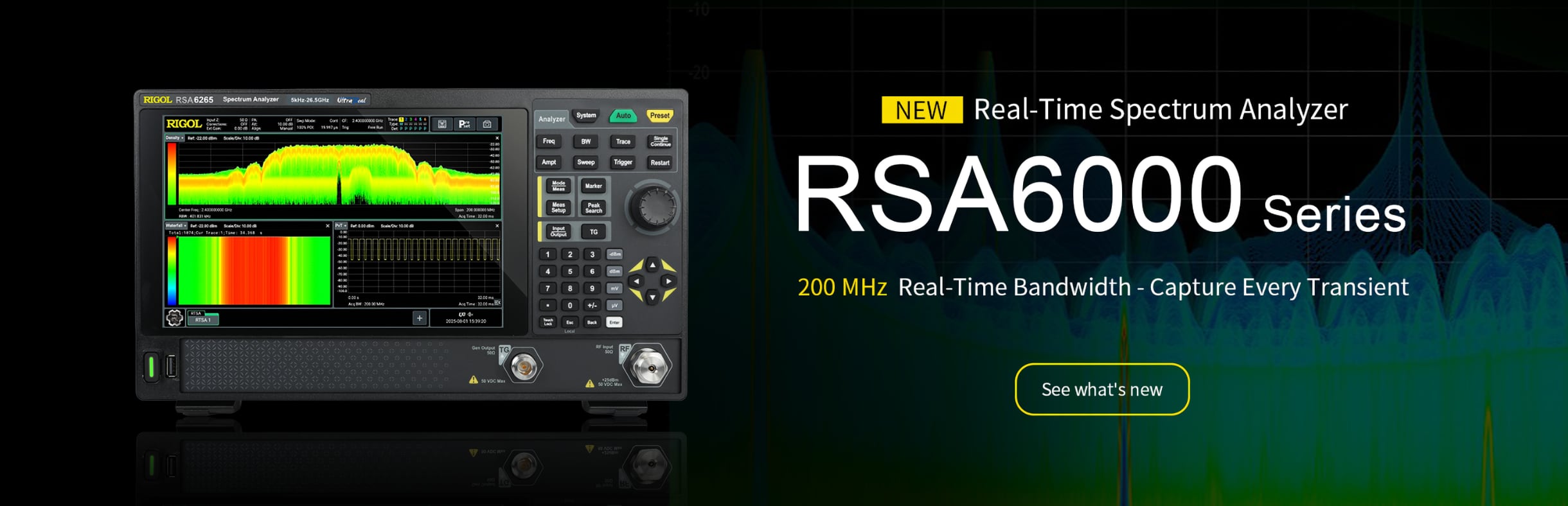 Rigol RSA600 Series Banner