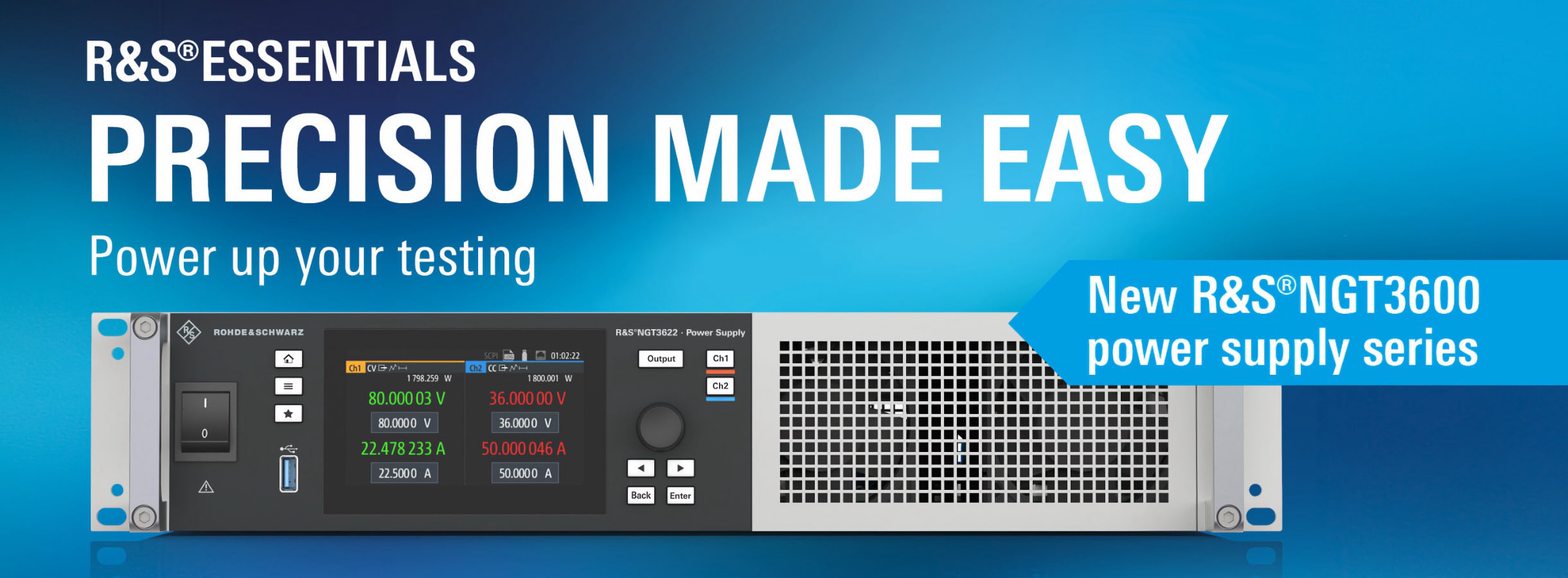 R&S NGT3600 Series Banner