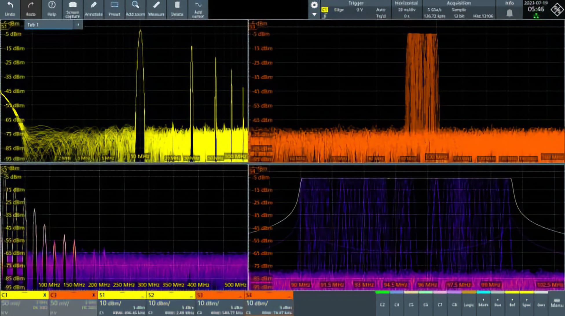 EMI Debugging with fast spectral analysis