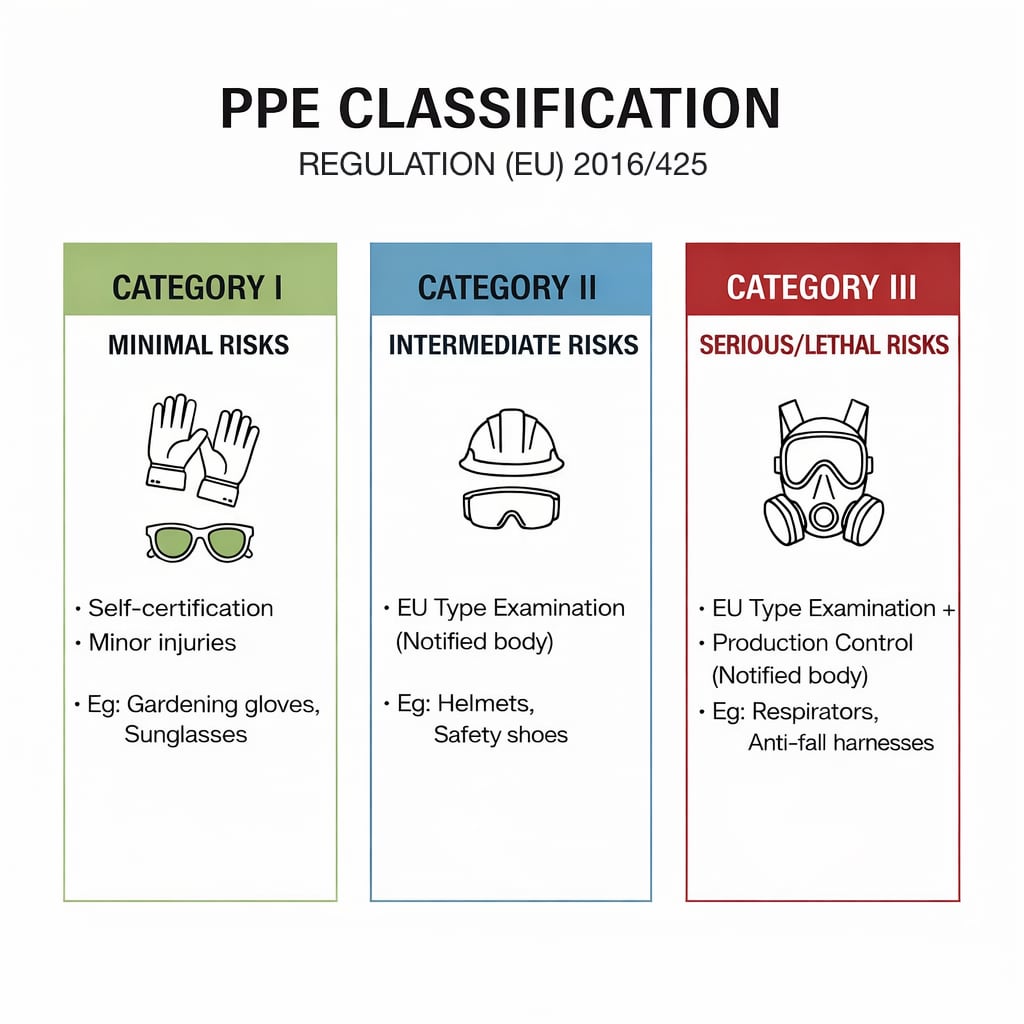 PPE Classification Categories 1 2 3