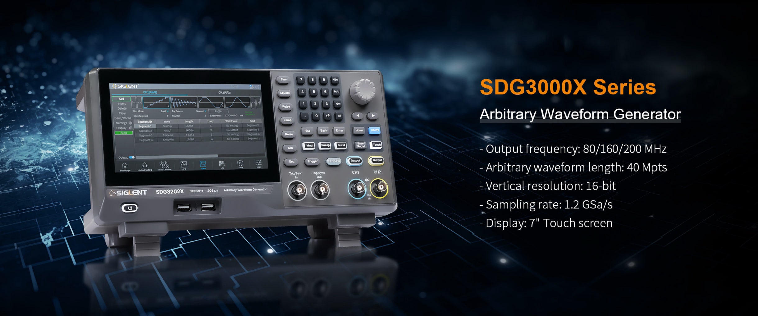 SIGLENT SDG3000X Banner