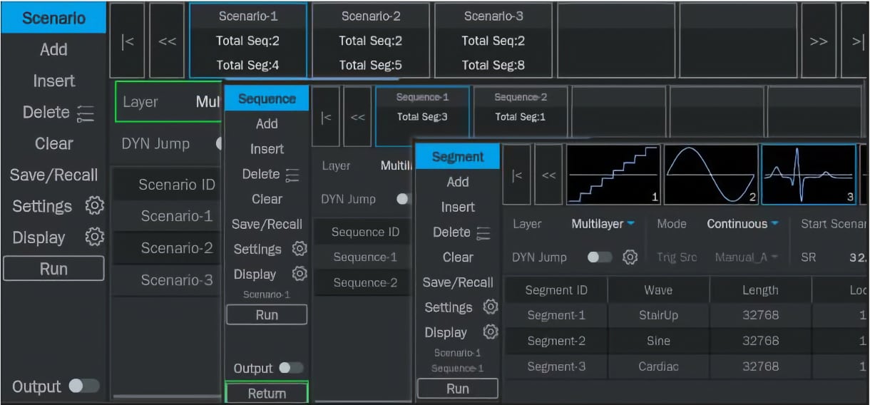 Powerful multi-level sequence playback function