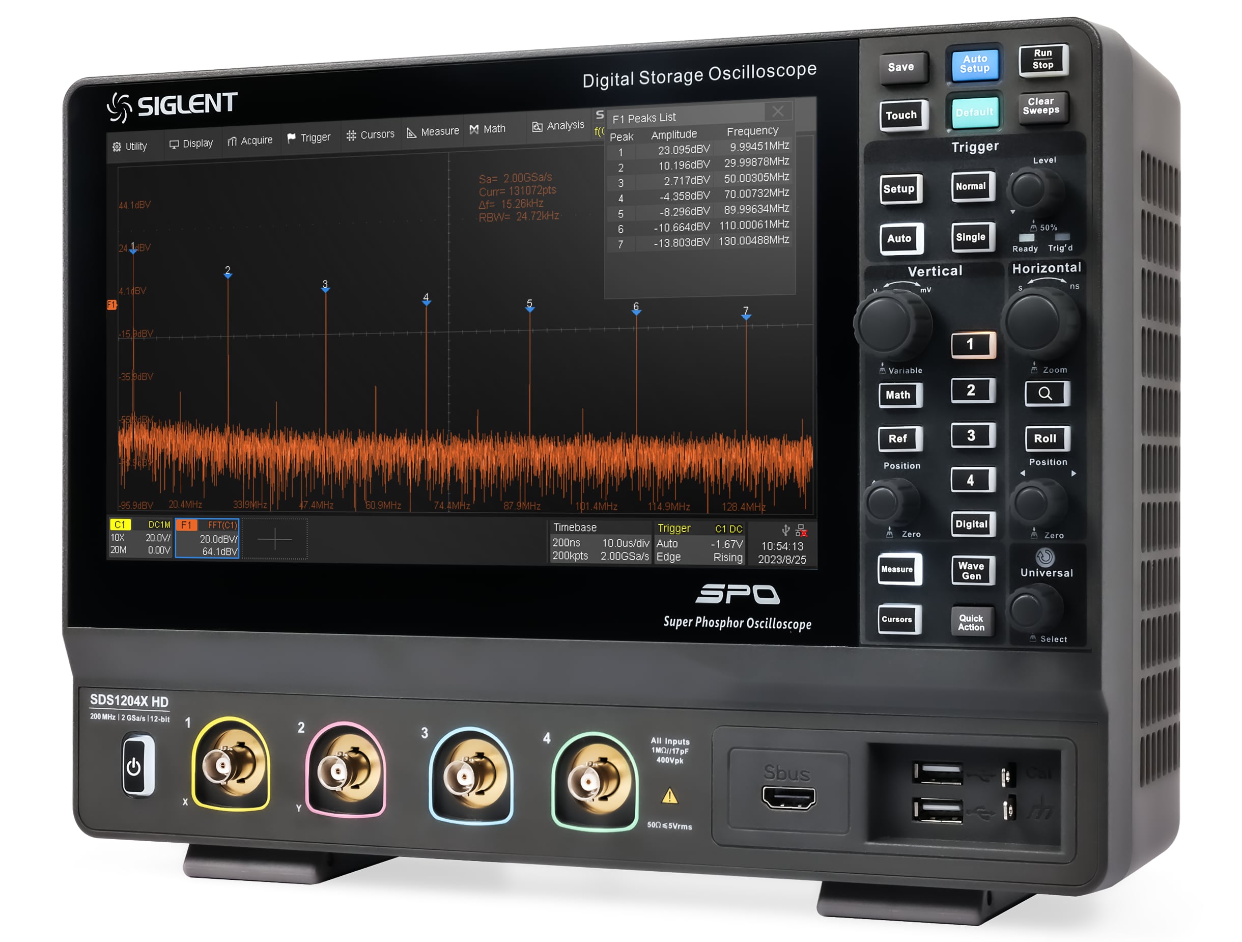 SIGLENT SDS1204X HD Oscilloscopio