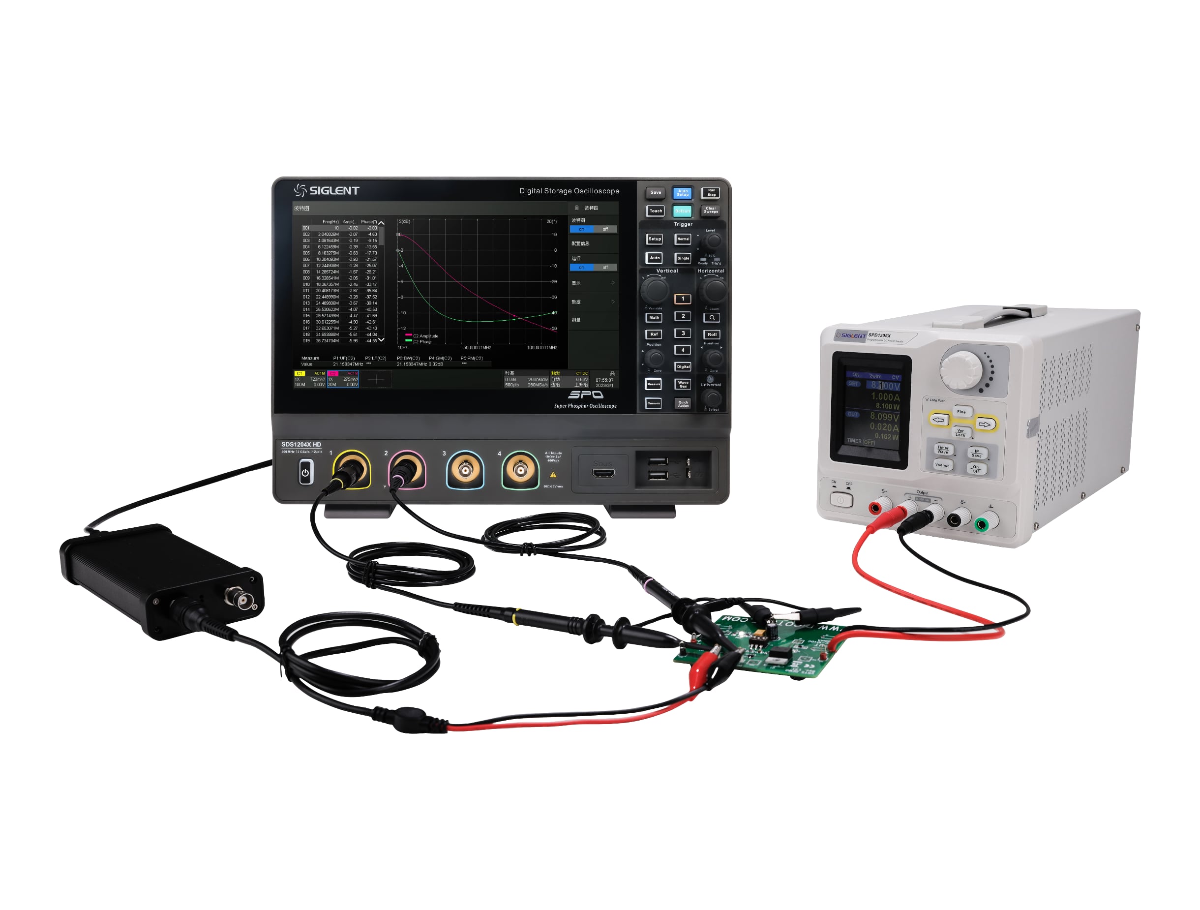 SIGLENT SDS1204X HD Oscilloscopio