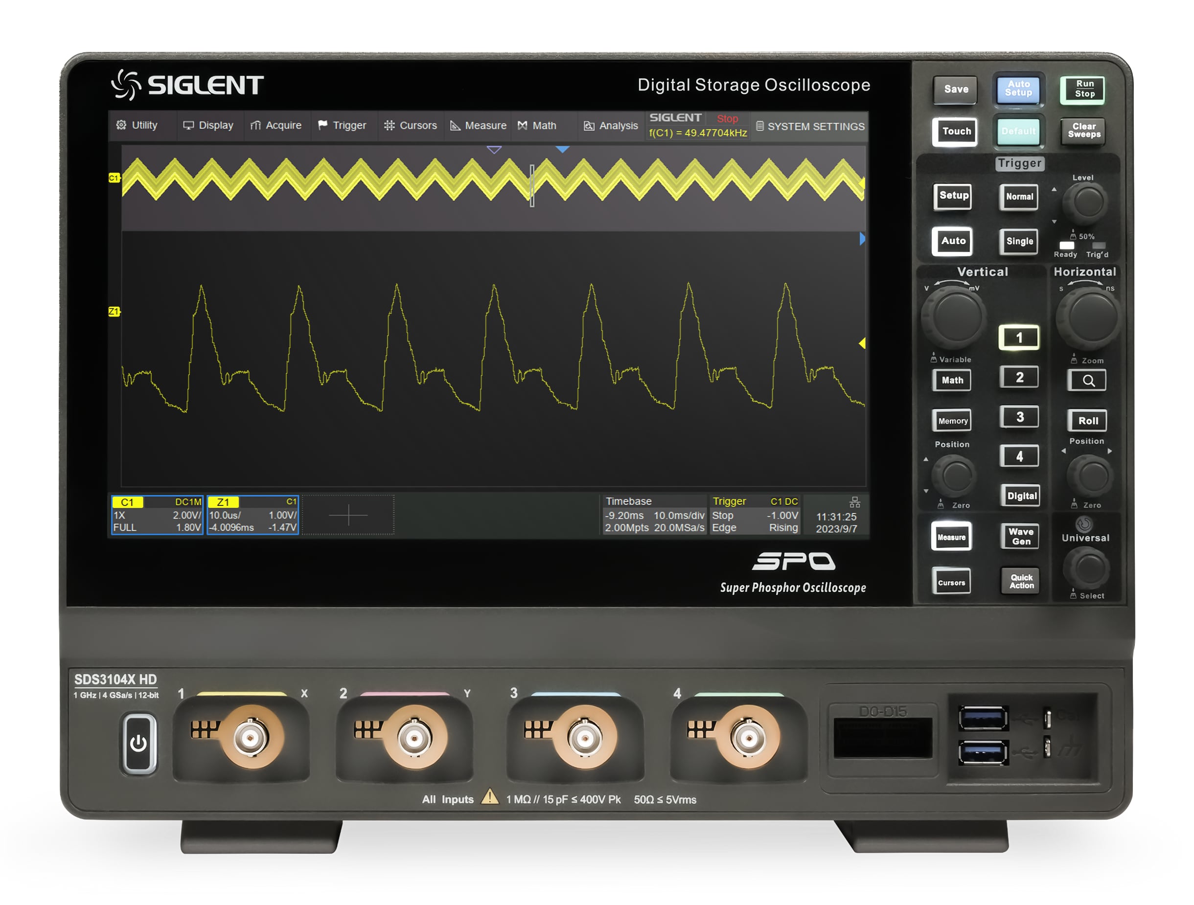SIGLENT SDS3104X HD Oscilloscopio