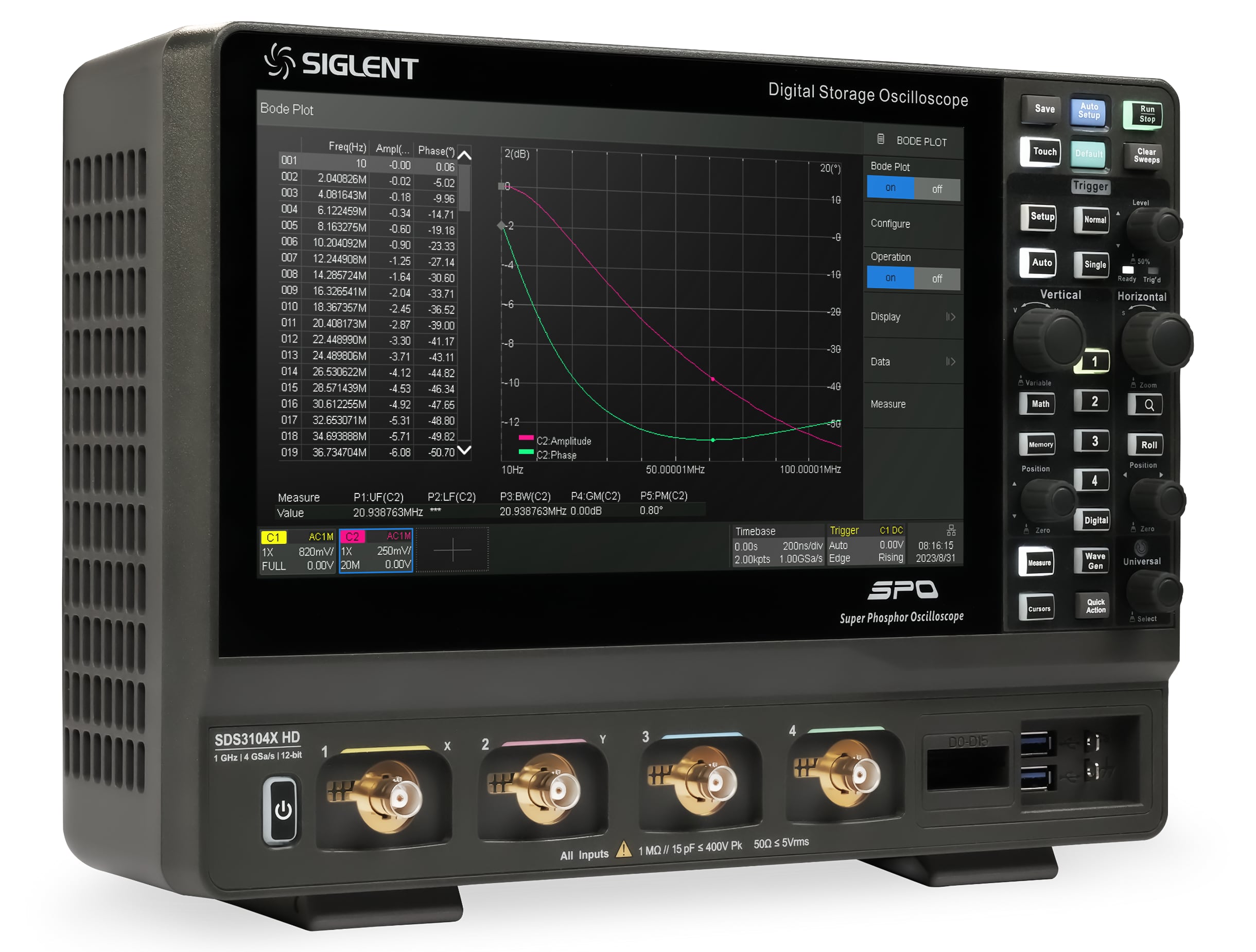 SIGLENT SDS3104X HD Oscilloscopio
