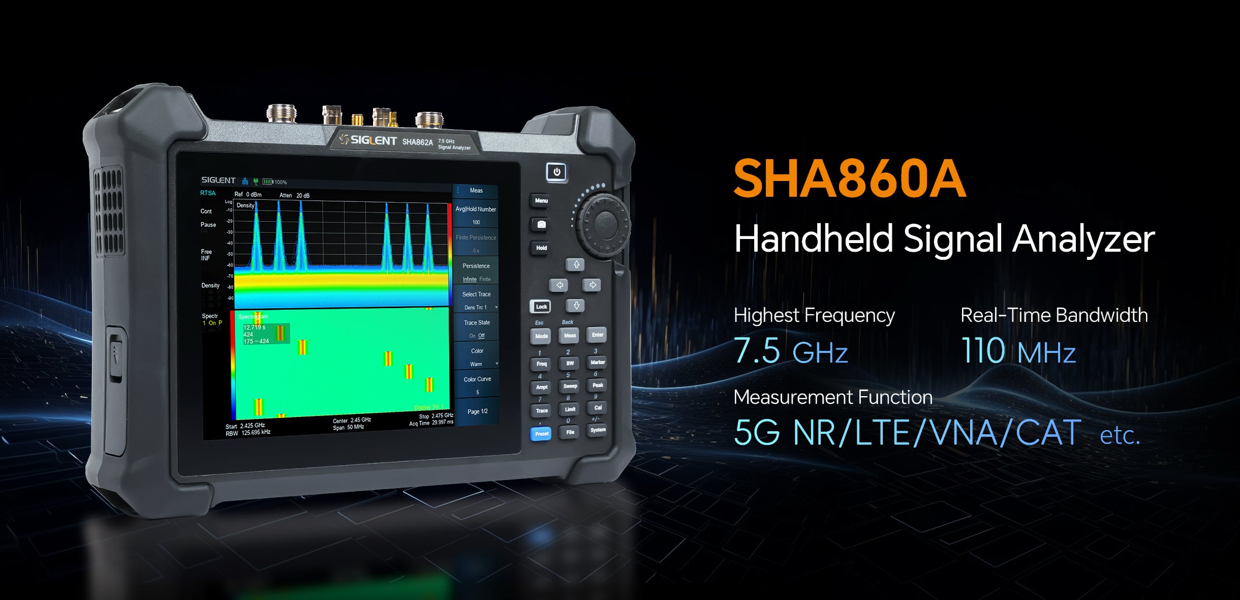 Siglent SHA860A banner
